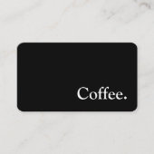 Einfache Goudy Word Dark Loyalty Coffee Punch Card Treuekarte (Vorderseite)