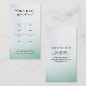 Einfache Gradient Beauty Salon Anreise Karte (Vorne/Hinten)