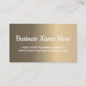 Einfache Gradient Metallic Textur Visitenkarte (Vorderseite)