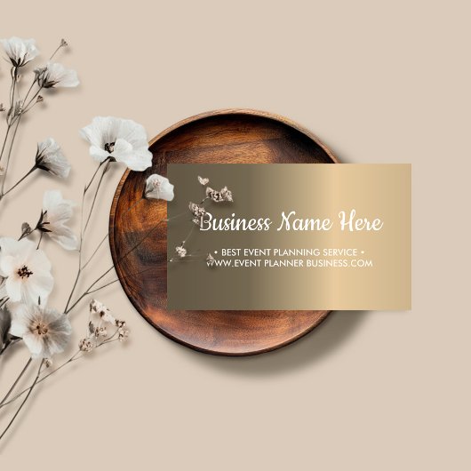 Einfache Gradient Metallic Textur Visitenkarte