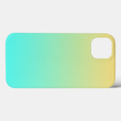 Einfache Gradient Pastell Gelb Türkis Case-Mate iPhone Hülle (Rückseite (Horizontal))
