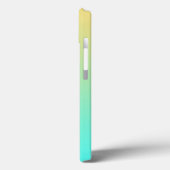 Einfache Gradient Pastell Gelb Türkis Case-Mate iPhone Hülle (Rückseite / Links)