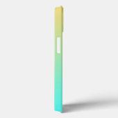 Einfache Gradient Pastell Gelb Türkis Case-Mate iPhone Hülle (Rückseite / Rechts)