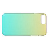 Einfache Gradient Pastell Gelb Türkis Case-Mate iPhone Hülle (Rückseite (Horizontal))