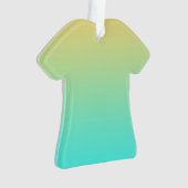 Einfache Gradient Pastell Gelb Türkis Ornament (Vorderseite)