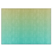 Einfache Gradient Pastell Gelb Türkis Schneidebrett (Vorderseite)