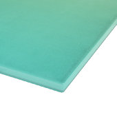 Einfache Gradient Pastell Gelb Türkis Schneidebrett (Ecke)