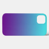 Einfache Gradienten Hintergrund Lila Türkisblau Case-Mate iPhone Hülle (Rückseite (Horizontal))
