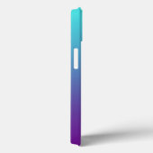 Einfache Gradienten Hintergrund Lila Türkisblau Case-Mate iPhone Hülle (Rückseite / Rechts)