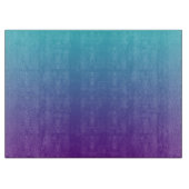 Einfache Gradienten Hintergrund Lila Türkisblau Schneidebrett (Vorderseite)