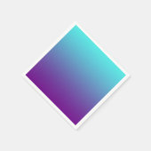 Einfache Gradienten Hintergrund Lila Türkisblau Serviette (Ecke)