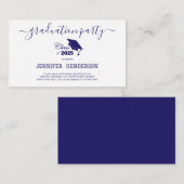 Einfache Graduationspartei 2025 Begleitkarte (Vorne/Hinten)