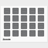 EINFACHE GRADUATKALLIGRAPHIE | DANK IHNEN STICKER (Blatt)