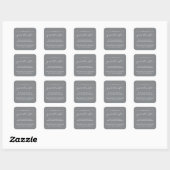 EINFACHE GRADUATKALLIGRAPHIE | DANK IHNEN STICKER (Blatt)