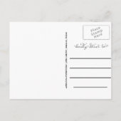 Einfache Graduiertenschrift | Save the Date Foto Ankündigungspostkarte (Rückseite)