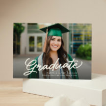 Einfache Graduierung Skript zwei Foto Abschluss