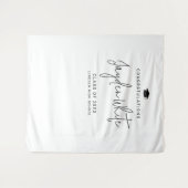 Einfache Graduierungspartei für moderne Skriptname Wandteppich (Vorderseite (Horizontal))