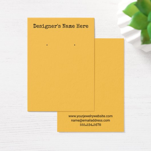 Einfache Grafikkarte des Apricot Yellow Earring (Schreibtisch)