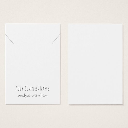 Einfache Grafikkarte für das Handschreiben von Nek (Vorne & Hinten)