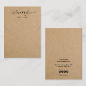 Einfache Grafikkarte für das Papier "Earring Neckl Visitenkarte (Vorne/Hinten)