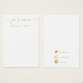 Einfache Grafikkarte für den Ohrring (Vorne & Hinten)