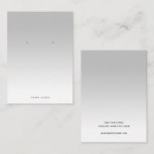 Einfache Grafikkarte mit grauweißem Gradient Ohrri Visitenkarte (Vorne/Hinten)