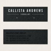 Einfache Grafikkarte mit weißem schwarzem Ohrring (Vorne & Hinten)