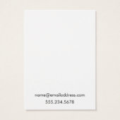 Einfache Grafikkarten für den weißen Ohrring (Rückseite)