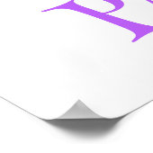 Einfache grafische Funkenbogen-Kinderzimmer-Bezeic Poster (Ecke)