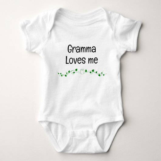 Einfache Grammatik Lieben, die ich Baby Undies Baby Strampler (Vorderseite)