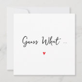 Einfache Grandeltern-Ankündigungskarte Ankündigung (Vorderseite)