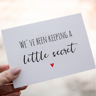 Einfache Grandeltern-Ankündigungskarte Ankündigung