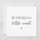 Einfache Grandeltern-Ankündigungskarte Ankündigung (Vorderseite)