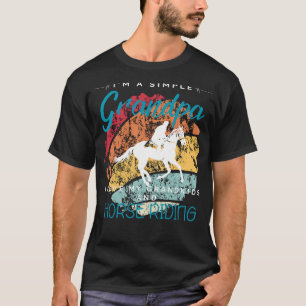 Einfache Grandpas Reitsport Spaß - Humorvolles T-S T-Shirt
