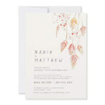 Einfache Gras- und Beerenhochzeit im Foto