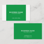 Einfache Grasschneiden in Weiß und Grün Visitenkarte (Vorne/Hinten)