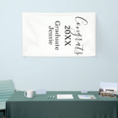 Einfache Gratulation zur Abschlussfeier minimal hi Banner (Messeveranstaltung)
