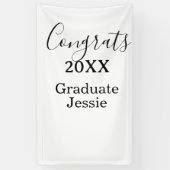 Einfache Gratulation zur Abschlussfeier minimal hi Banner (Vertikal)