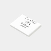Einfache Gratulation zur minimalen Abschlussklasse Post-it Klebezettel (angewinkelt)