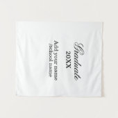 Einfache Gratulation zur minimalen Abschlussklasse Wandteppich (Vorderseite (Horizontal))