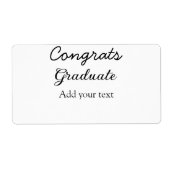 Einfache Gratulationen Abschluss hinzufügen (Vorne)