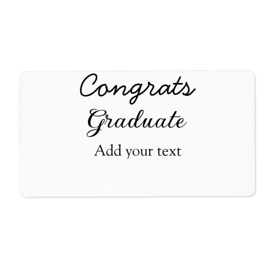 Einfache Gratulationen Abschluss hinzufügen (Vorne)