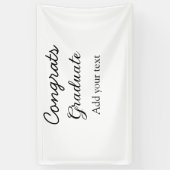 Einfache Gratulationen Abschluss hinzufügen Banner (Vertikal)