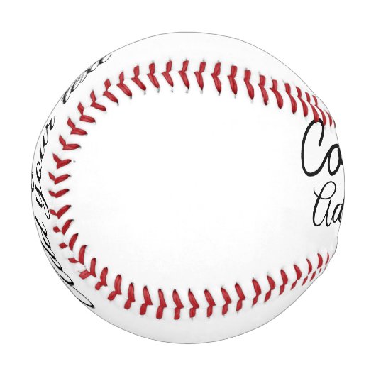 Einfache Gratulationen Abschluss hinzufügen Baseball (Vorderseite Links)