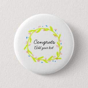 Einfache Gratulationen Abschluss hinzufügen Button