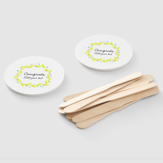 Einfache Gratulationen Abschluss hinzufügen Fächer (Non-assembled)