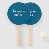 Einfache Gratulationen Abschluss hinzufügen Fächer (Vorne und Hinten)