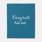 Einfache Gratulationen Abschluss hinzufügen Fleecedecke (Vorderseite)