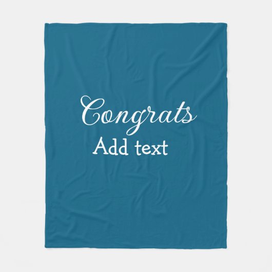 Einfache Gratulationen Abschluss hinzufügen Fleecedecke (Vorderseite)
