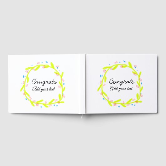 Einfache Gratulationen Abschluss hinzufügen Gästebuch (Voll)